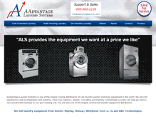 Tablet Screenshot of aadvantagelaundry.com